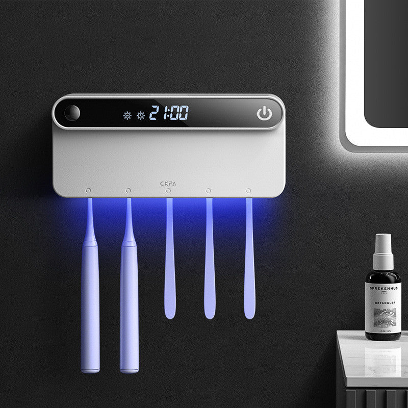 CKPA vægmonteret tandbørsteholder med UV-sterilisering