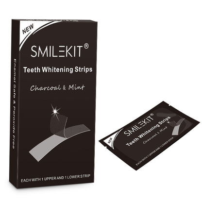 SmileKit: Tandblegning - Fjern misfarvning og få et hvidere smil med aktivt kul og mintsmag!