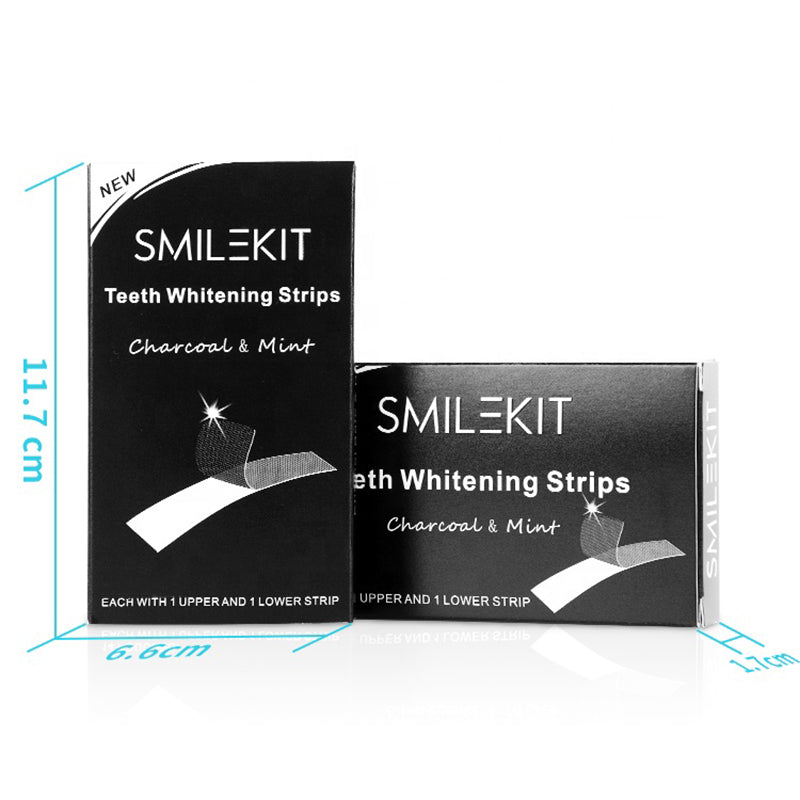 SmileKit: Tandblegning - Fjern misfarvning og få et hvidere smil med aktivt kul og mintsmag!